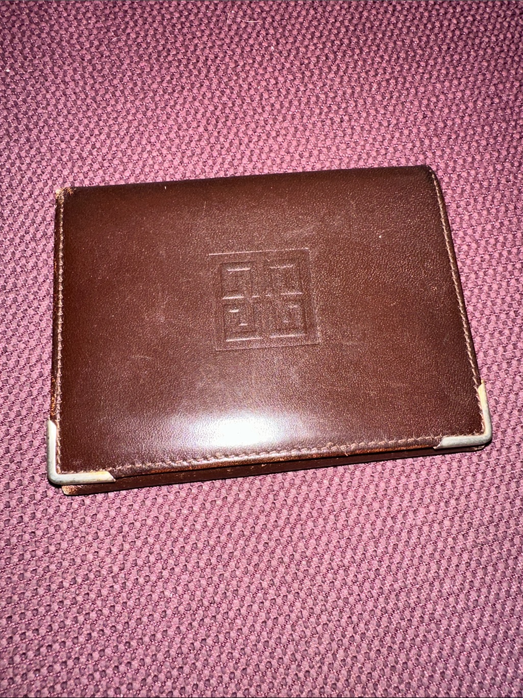 Givenchy Brown Leather Card Holder